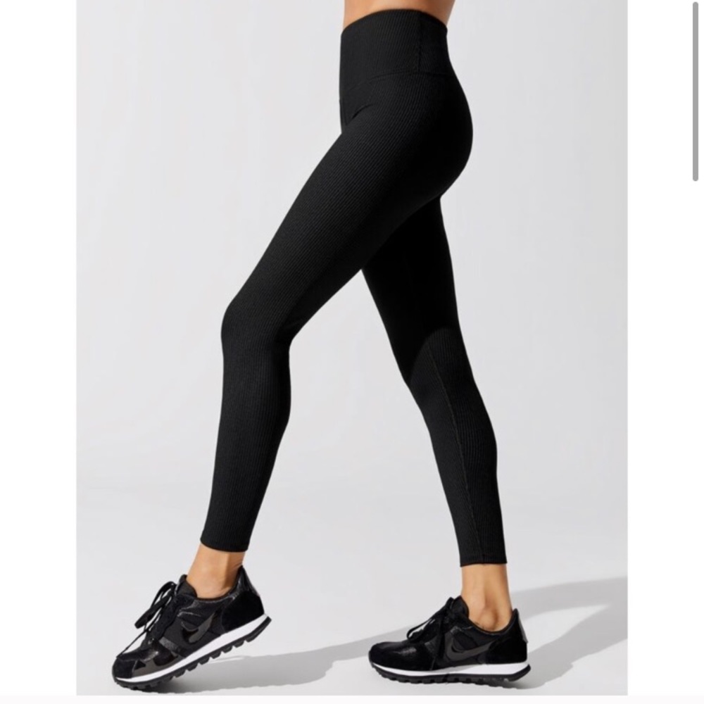 Carbon38 Ribbed High Rise 7/8 Leggings Size Small